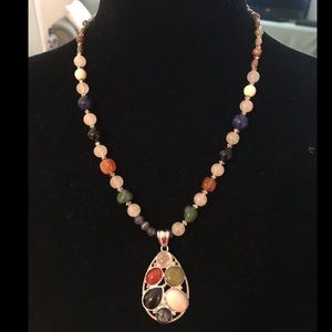 Handmade Beaded Pendant Necklace
